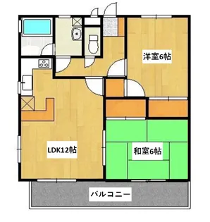 片川ハイツ【2階】の間取り