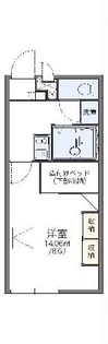 レオパレスリバーサイド【2階】の間取り