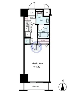 クリスタルグランツ京都高辻【2階】の間取り