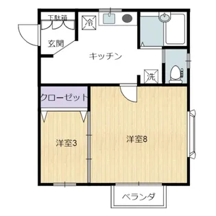 サンフレンズ白鳥II【2階】の間取り