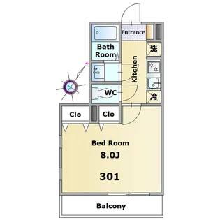 SunWell(サンウェル)【3階】の間取り