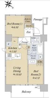 シティハウス巣鴨【11階】の間取り