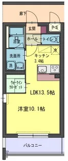 コルトーナ弐番館【1階】の間取り