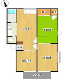 サンシャイン ミナミ【2階】の間取り