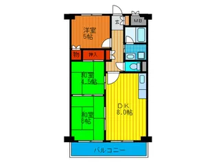 エヌエム・セ-ズ【8階】の間取り
