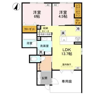 グラン・マーレ【1階】の間取り