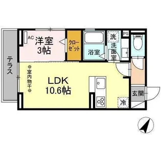 Pflaumen(プラオメン)【1階】の間取り
