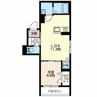 レジデンス北野K【2階】の間取り