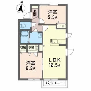 エスペランサC【2階】の間取り