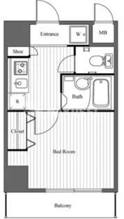 ビエラコート都立大学【8階】の間取り