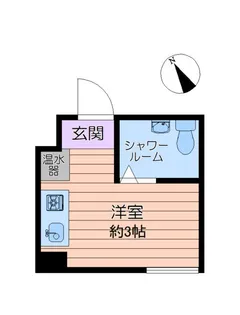 ダイヤモンドレジデンス八丁堀【3階】の間取り