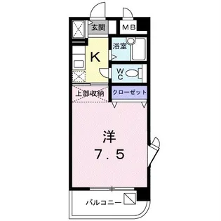 Pratique顕徳【3階】の間取り