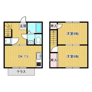 テラスハウス天明の間取り