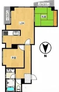 キャステルフォールオノ【5階】の間取り