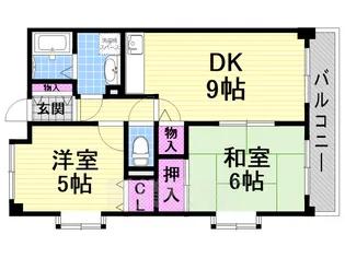グレイシィーK・Y【3階】の間取り