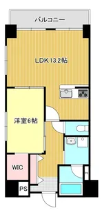 TRIBUTE元浜【8階】の間取り