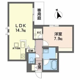 ソピア祇園【1階】の間取り