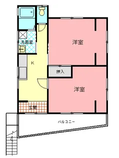 梅島アパート【2階】の間取り