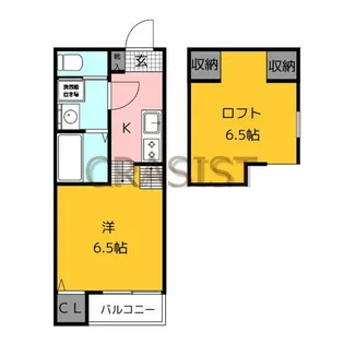 EKクラウン【2階】の間取り