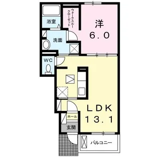 レユシールA【1階】の間取り