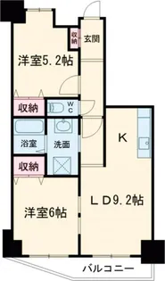 ロイヤルステージ福生【7階】の間取り