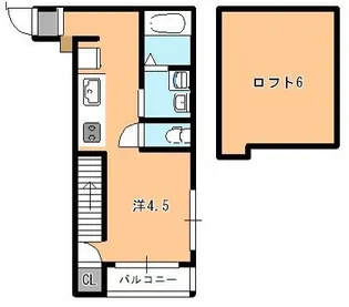オレンジハイツ【1階】の間取り