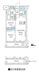J.GRAN Court 品川西大井WEST【2階】の間取り