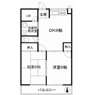 コーポ幸蓮II【1階】の間取り