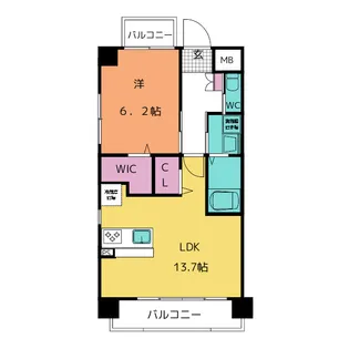 Grace Court Kuwana【3階】の間取り