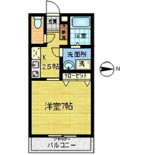 ハイツ ソフィ【1階】の間取り