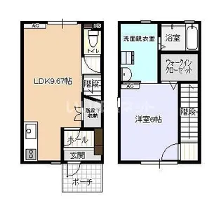 ビオラ木津B棟の間取り