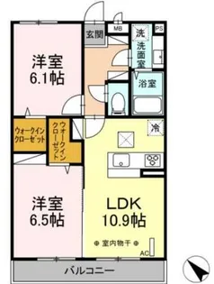ブレッザ港南台【1階】の間取り