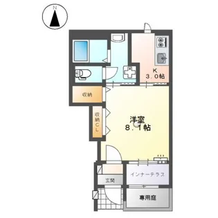 Glee Village【1階】の間取り