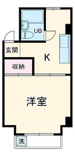 シルクハイツA【1階】の間取り