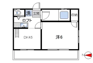 エレガンス上高田A【2階】の間取り