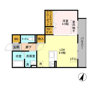 プリムヴェール 二十番館【3階】の間取り