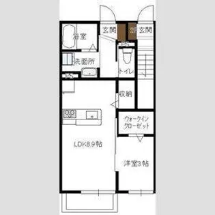 カサリーヴァ(Casariva)【1階】の間取り