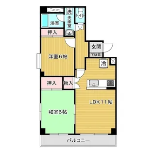 プリオコート泉【3階】の間取り
