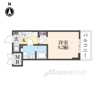 エス・キュート尼崎2【8階】の間取り