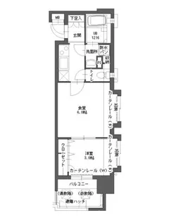 アクタス博多Vタワー【12階】の間取り
