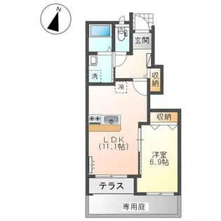 ルナリア【1階】の間取り