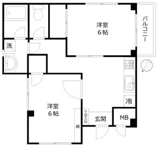 アメニティ経堂【2階】の間取り