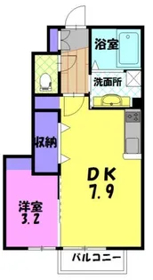 フォーゲルテラス ブラウII【1階】の間取り