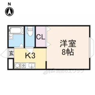 ジュネス1号館・2号館【1階】の間取り