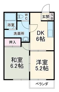 グリーンハイツ広瀬【2階】の間取り