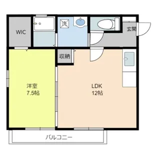 クロシェットI【2階】の間取り