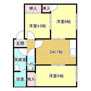 カキクケコーポ【1階】の間取り