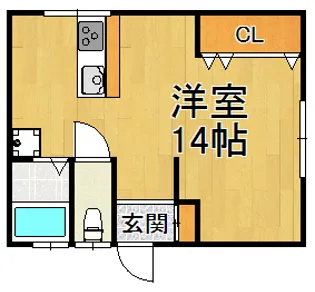 美和ビル【4階】の間取り