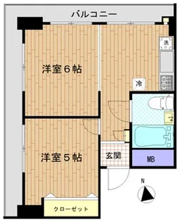 三田シャスターマンション【4階】の間取り
