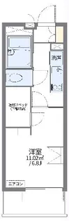 レオパレスREFINED【1階】の間取り